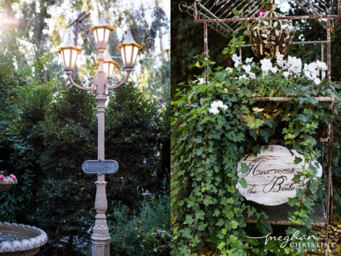 Twin Oaks House and Garden Estate Wedding Here comes the Bride sign Photo