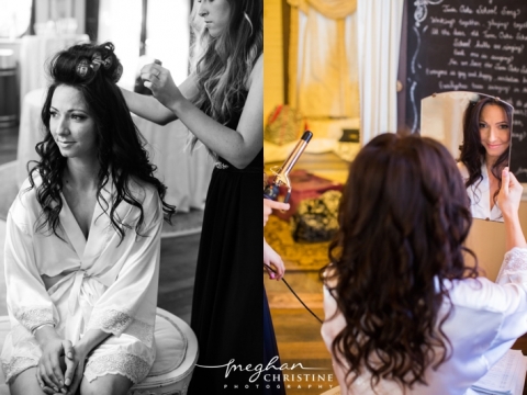 Twin Oaks House and Garden Estate Wedding Bride Getting Ready Photo