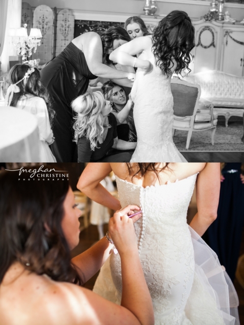 Twin Oaks House and Garden Estate Wedding Bride Getting Ready Photo