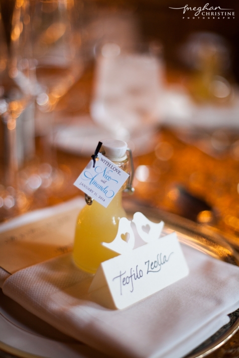 Four Seasons Biltmore Wedding Favor Close Up Photo