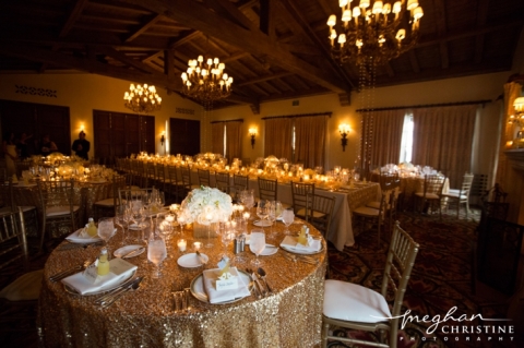 Four Seasons Biltmore Wedding Reception Tables Photo