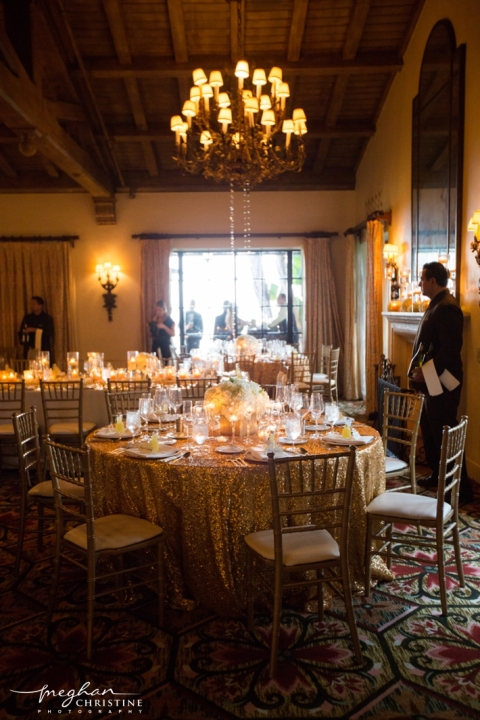 Four Seasons Biltmore Wedding Reception Table Decor Photo