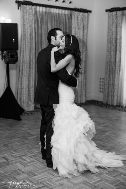 Four Seasons Biltmore Wedding Reception Husband and Wife's Dance Photo