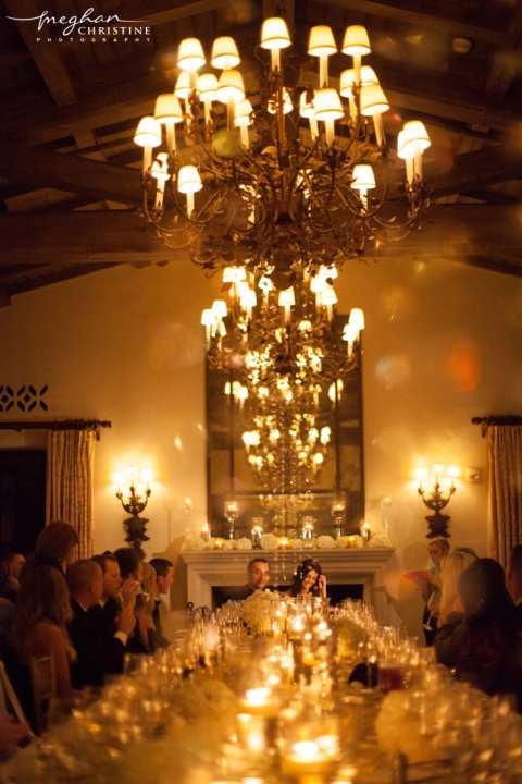 Four Seasons Biltmore Candlelit Wedding Reception Photo