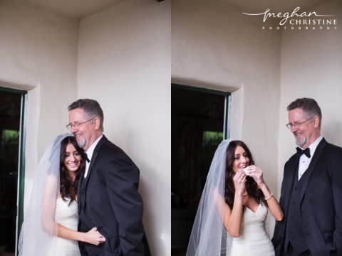 Four Seasons Biltmore Santa Barbara Wedding Bride with Dad Photo