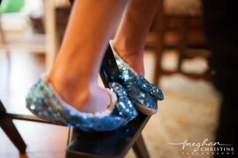 Fours Seasons Biltmore Santa Barbara Bride Sequin Slippers Photo 