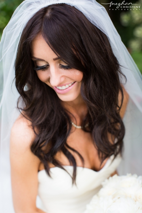 Four Seasons Biltmore Wedding Bride Close Up Photo