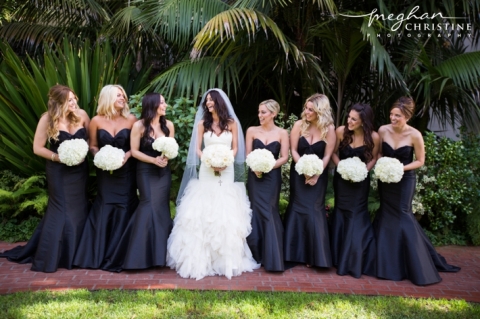Four Seasons Biltmore Santa Barbara Wedding Bridesmaids Photo