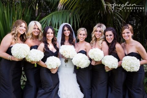 Four Seasons Biltmore Santa Barbara Wedding Bridesmaids Close Up Photo