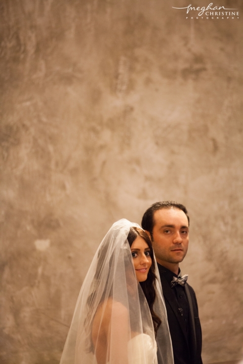 Santa Barbara Mission Wedding Bride and Groom Close Up Photo