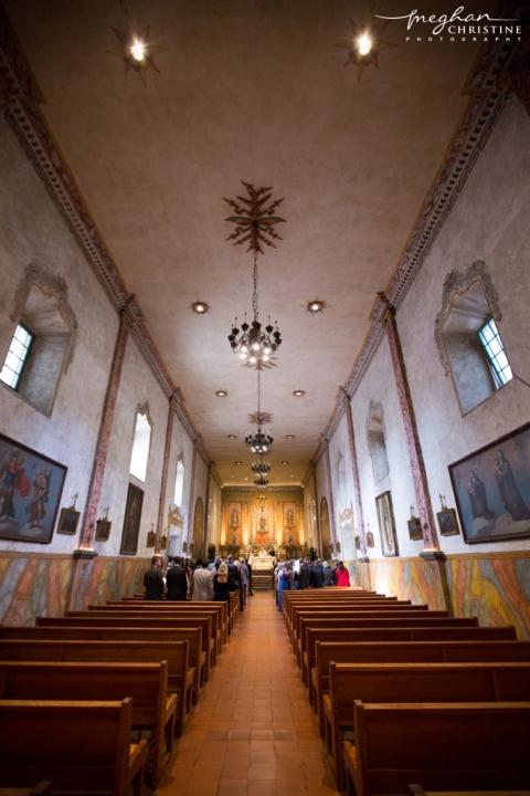 Santa Barbara Mission Wedding Inside Photo