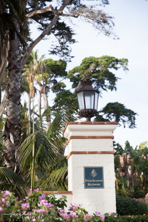 Four Seasons Biltmore Wedding Hotel Sign Photo