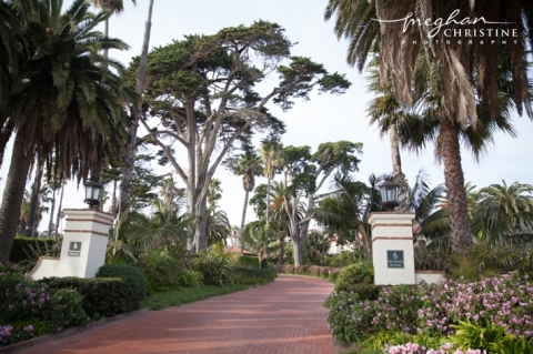 Four Seasons Biltmore Wedding Entrance to Hotel Photo
