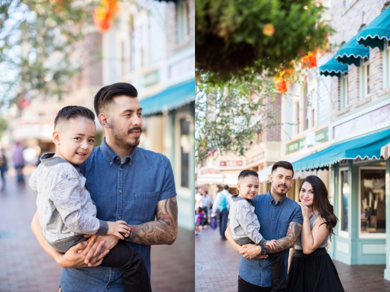 Disneyland Engagement Family Photo 