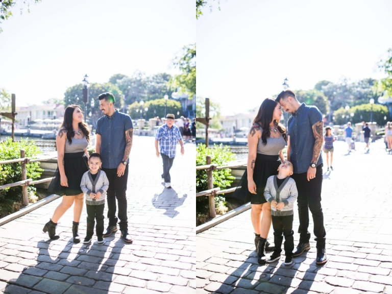 Disney Engagement Family Photo 