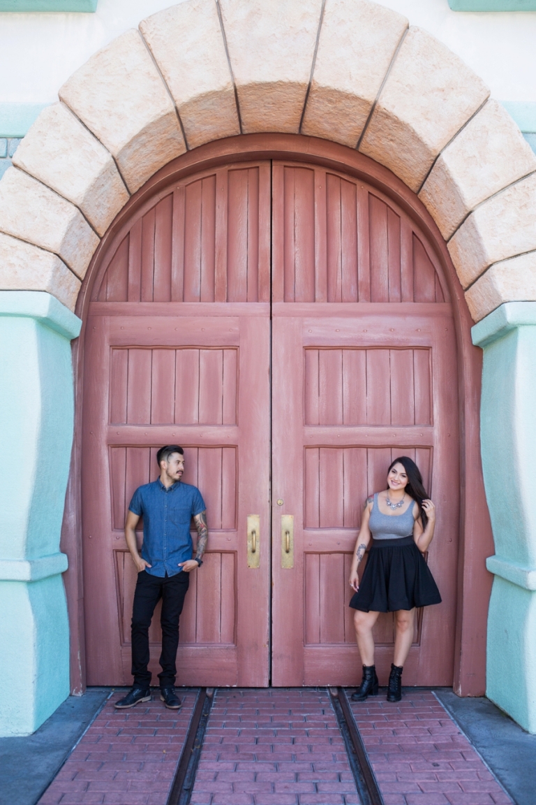 Disneyland Engagement Toontown Photo 