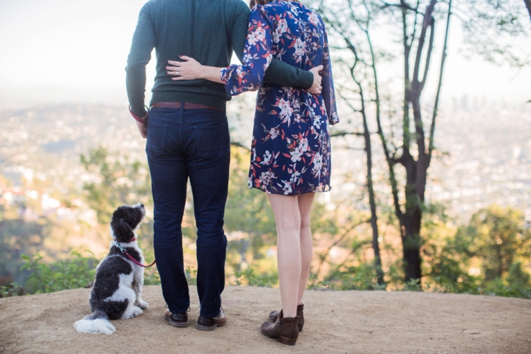 Griffith Observatory Engagement Family Photo