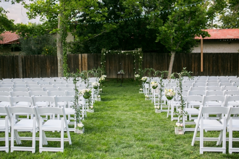 Backyard Wedding Ceremony Photo