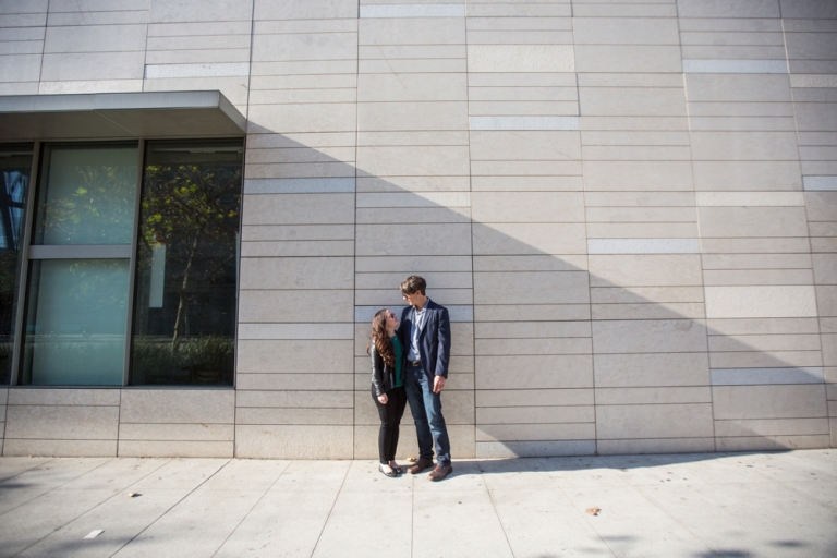 Downtown LA Engagement Photo